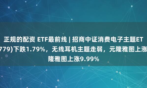 正规的配资 ETF最前线 | 招商中证消费电子主题ETF(159779)下跌1.79%，无线耳机主题走弱，元隆雅图上涨9.99%